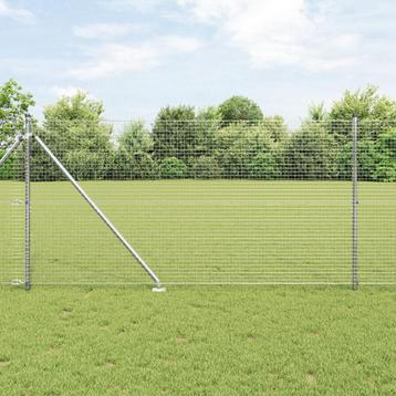 vidaXL Gelaste Draadafsluiting met 13 Spijkerpalen 1.2x50 m, Verzenden