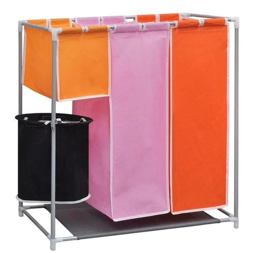 vidaXL 3-delige Wassorteerder met wasmand, Huis en Inrichting, Woonaccessoires | Overige, Nieuw, Verzenden