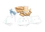 Houten Onderwijsmateriaal Constructiehoutjes, Kinderen en Baby's, Ophalen of Verzenden, Nieuw, Bouwen
