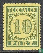 Nederlands-Indië - Groot waardecijfer - 1874, Postzegels en Munten, Postzegels | Nederlands-Indië en Nieuw-Guinea, Verzenden, Postfris