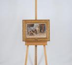 Willem Hendrik van der Nat (1864–1929) - Vuur stoken, Antiek en Kunst