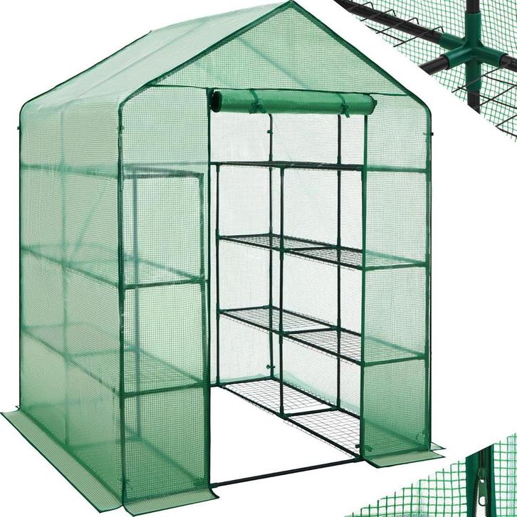Tuinkas - Kweekkas - Broeikas - 145x145x200 cm - Groen – Sun, Tuin en Terras, Overige Tuin en Terras, Verzenden