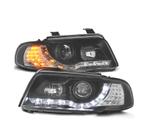 Phares Avec Feux Diurnes Led Pour Audi A4 B5 99-01 Fond Noir, Verzenden