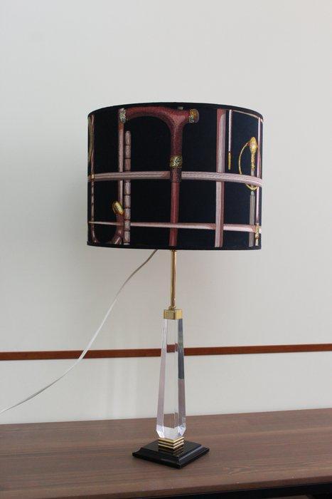 Tafellamp - met lampenkap van vintage Fornasetti-stof -, Antiquités & Art, Antiquités | Meubles | Chaises & Canapés