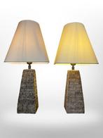 Lamp - Vintage Birma Rieten Tafellampen Set van 2 - Tijdloos