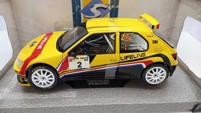 Solido 1:18 - Modelauto - Peugeot 306 Maxi Eifel Rally 2022, Hobby en Vrije tijd, Modelauto's | 1:5 tot 1:12