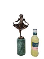Sculpture, Ballerina Girl - 32 cm - Bronze, Marbre, Antiek en Kunst