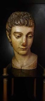 Statue, 17th century wooden sculpture from italy - 30 cm -