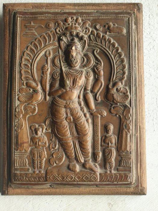 Vira Bhadra - Koper - India - 17e - 18e eeuw, Antiek en Kunst, Kunst | Niet-Westerse kunst