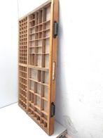 Vitrinekast - Printers tra - Hout - 83x 53 cm