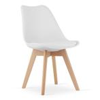 Set van 4 witte MARK eetkamerstoelen - tijdloos design &..., Huis en Inrichting, Tafels | Eettafels, Ophalen of Verzenden, Nieuw