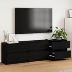vidaXL TV Kast Zwart 182 x 34 x 50 cm, Huis en Inrichting, Verzenden, Nieuw