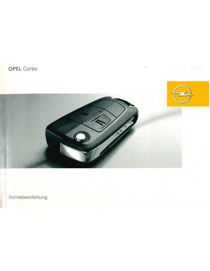 2008 OPEL CORSA INSTRUCTIEBOEKJE DUITS, Auto diversen, Handleidingen en Instructieboekjes