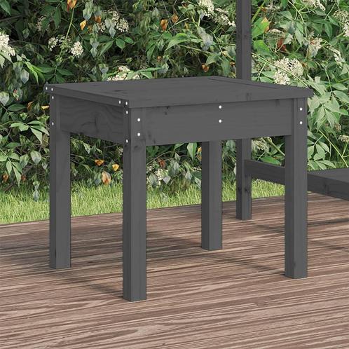 vidaXL Tuinbank 50x44x45 cm massief grenenhout grijs, Tuin en Terras, Tuinsets en Loungesets, Nieuw, Verzenden