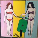 Marco Lodola (1955) - Ragazze in vespa