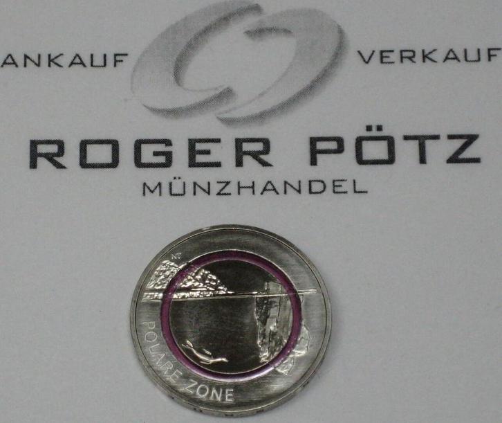 25 Euro 2021 Brd 5 x 5 Euro bfr polare Zone mit violettem..., Timbres & Monnaies, Monnaies | Europe | Monnaies euro, Envoi