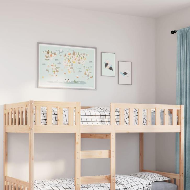 vidaXL Kinderbed zonder matras massief grenenhout 80x200 cm, Huis en Inrichting, Slaapkamer | Bedden, Nieuw, Verzenden