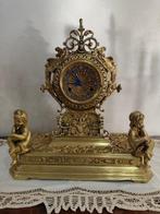 Klok en garnituur set (3) - Messing, Zinklegering -, Antiek en Kunst