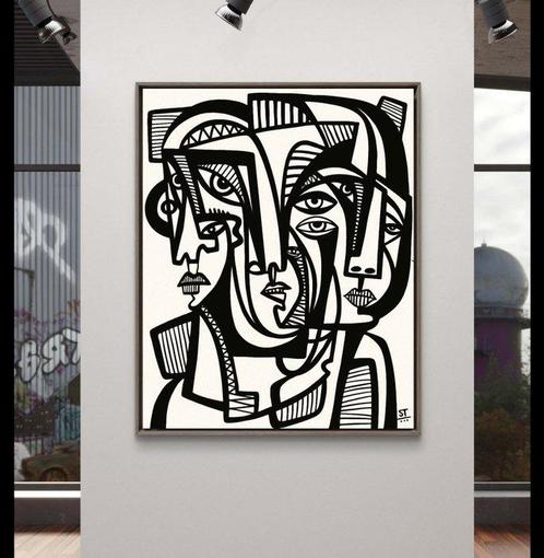 Stela Talasimova (1990) - Labyrinth of Gazes, Antiek en Kunst, Kunst | Schilderijen | Modern