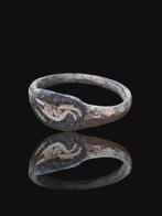 Oud-Romeins Rare Eagle Seal Ring (Zonder minimumprijs)