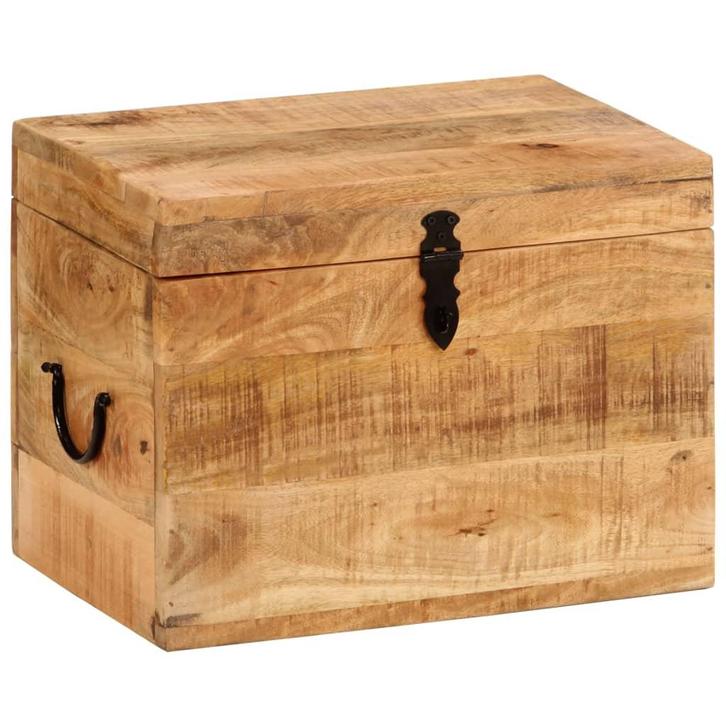 vidaXL Opbergbox 39x28x31 cm massief mangohout, Huis en Inrichting, Kasten | Overige, Nieuw, Verzenden
