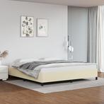 vidaXL Bedframe kunstleer crèmekleurig 200x200 cm, Verzenden