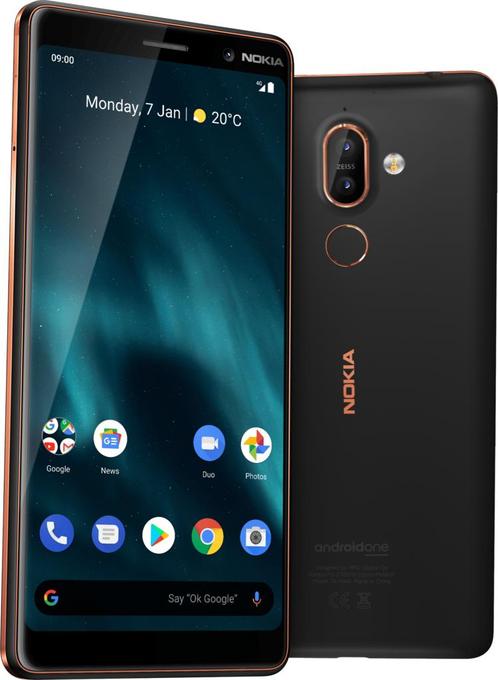 Nokia 7 Plus 64GB Zwart met GARANTIE & verzending, Telecommunicatie, Mobiele telefoons | Nokia, Gebruikt, Ophalen of Verzenden