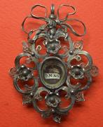 Reliquaire - Argent, Textile, Verre - 1800-1850 - Sainte, Antiquités & Art