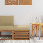 vidaXL Buiten Voetenbank Massief Acacia Hout Naturel, Tuin en Terras, Verzenden, Nieuw