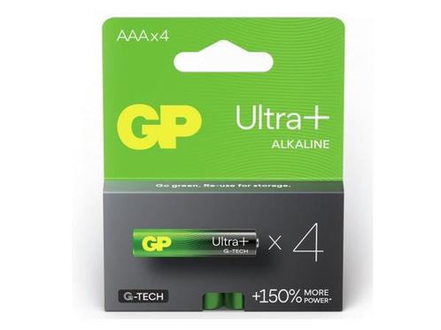 Veiling - 4x GP Ultra Plus AAA alkaline batterijen 4-pak, Audio, Tv en Foto, Accu's en Batterijen, Nieuw