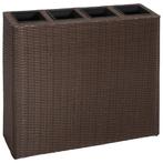 Bruine Rattan Plantenbak - Verhoogd | OP = OP | 40% Korting, Tuin en Terras, Kunststof, Verzenden, Nieuw, 60 tot 100 cm
