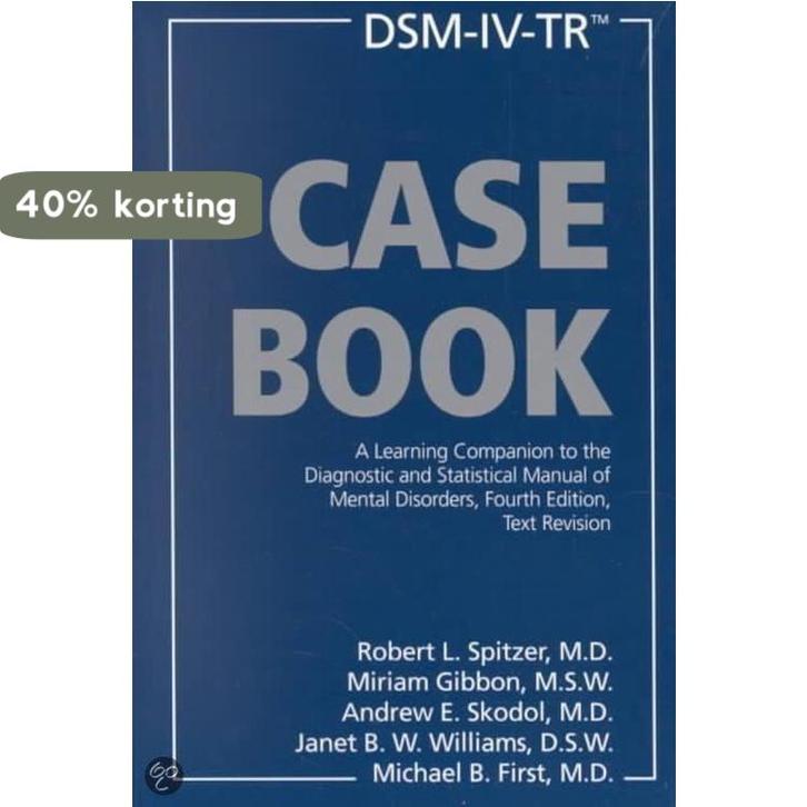DSM-IV-TR Casebook 9781585620593 Robert L. Spitzer, Boeken, Taal | Engels, Gelezen, Verzenden