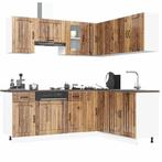 vidaXL 11-delige Keukenkastenset Lucca bewerkt hout oud, Huis en Inrichting, Verzenden, Nieuw