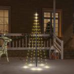 vidaXL Vlaggenmast kerstboom 108 LEDs warmwit 180 cm, Diversen, Nieuw, Verzenden