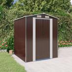 vidaXL Abri de jardin Marron foncÃ© 192x191x223 cm Acier, Verzenden, Neuf