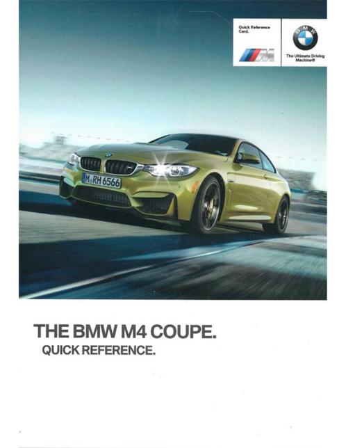 2017 BMW M4 COUPE VERKORT INSTRUCTIEBOEKJE DUITS, Autos : Divers, Modes d'emploi & Notices d'utilisation