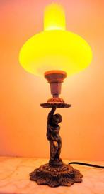 Lampe - En alliage, Verre - Art déco France, Antiek en Kunst