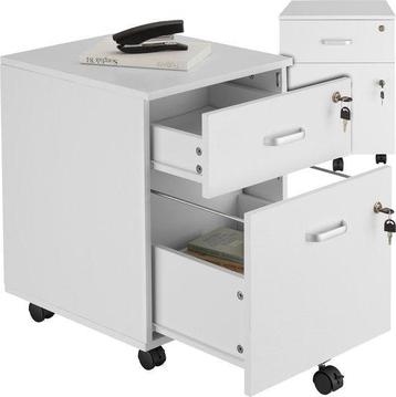 2dekans | tectake® Ladenkastje - Met 2 afsluitbare lades, beschikbaar voor biedingen
