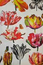 Exclusieve Art Nouveau Bloemenstof met Tulpenbollen -