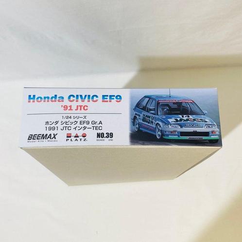 BEEMAX 1:24 - Modèle réduit - Honda Civic EF9 91 JTC -, Hobby en Vrije tijd, Modelauto's | 1:5 tot 1:12