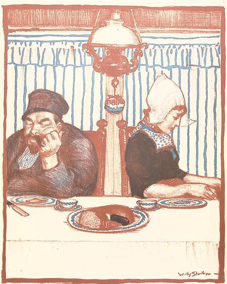 Spotprent Posthuma en hongersnood tijdens Eerste Wereldoo..., Antiek en Kunst, Kunst | Litho's en Zeefdrukken, Verzenden