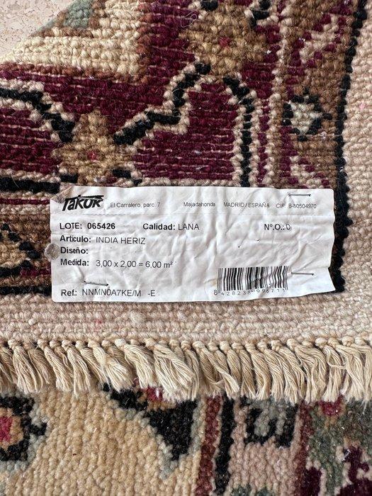 Tapijt - 300 cm - 200 cm - Indo-Heriz wol tapijt, Huis en Inrichting, Stoffering | Tapijten en Vloerkleden
