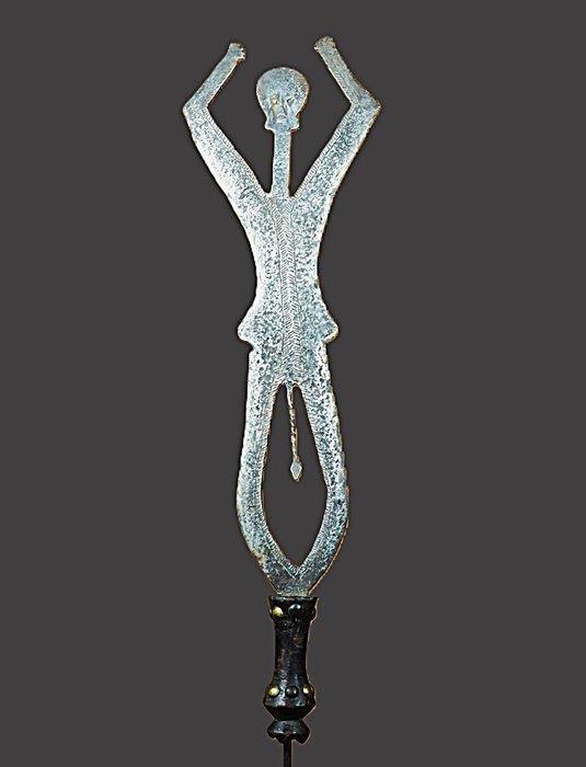 Ceremoniële mes/scepter. - DR Congo, Antiek en Kunst, Kunst | Niet-Westerse kunst