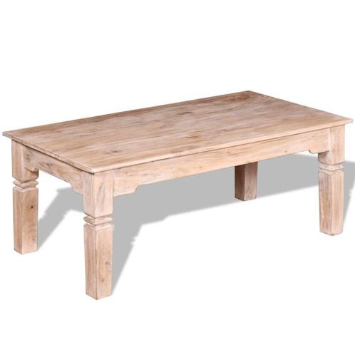 vidaXL Table basse Bois dacacia 110x60x45 cm, Maison & Meubles, Tables | Tables de salon, Neuf, Envoi