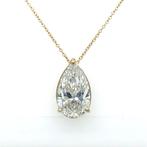 Halsketting - 14 karaat Geel goud - 5.00ct. tw. Diamant