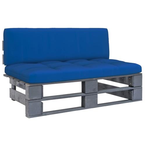 vidaXL Tuinmiddenbank pallet geïmpregneerd grenenhout grijs, Tuin en Terras, Tuinsets en Loungesets, Nieuw, Verzenden