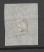 Zwitserland 1850 - Rayon 5 Rp donkerblauw gecanceld PP zwart