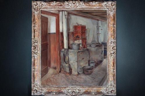Reinier Pijnenburg (1884-1968) - Hollands Interieur (XL), Antiek en Kunst, Kunst | Schilderijen | Klassiek