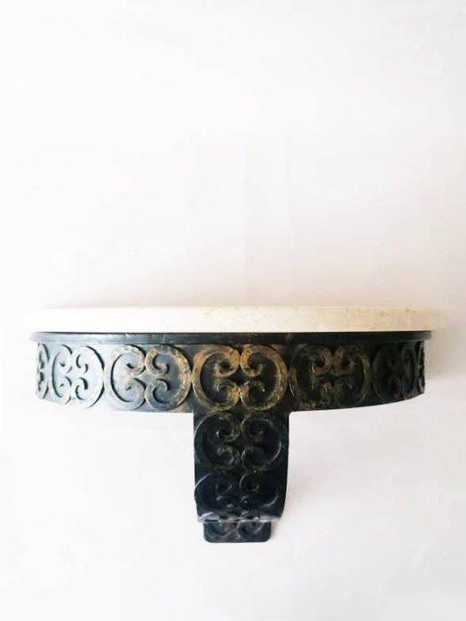 Console - Fonte, Marbre - Console demi-lune, Antiquités & Art, Art | Objets design