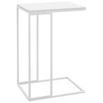 Bijzettafel Wit - C-Vormig - OP=OP! - Handig & Compact, Verzenden, Nieuw